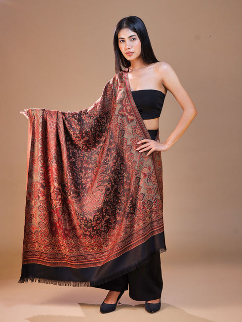 Women's Jamawar Wool Shawl